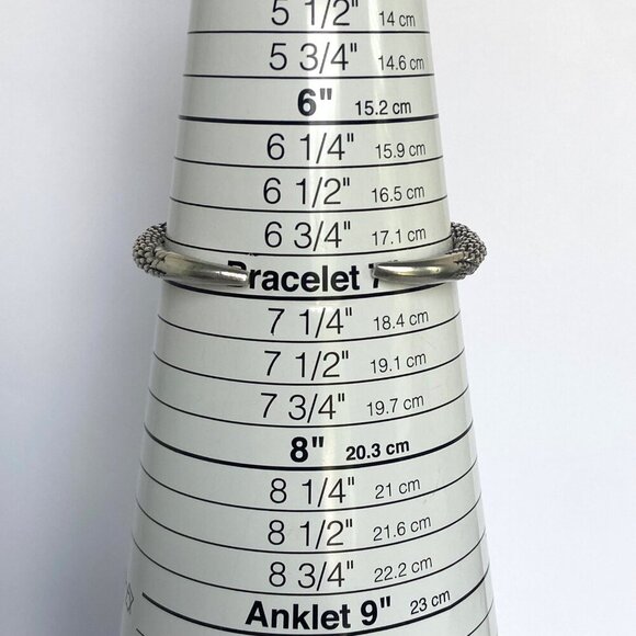 Sterling Silver 925 Heavy Interwoven Braided Weaved 6MM Cuff Bracelet 7" 30g - Picture 9 of 16